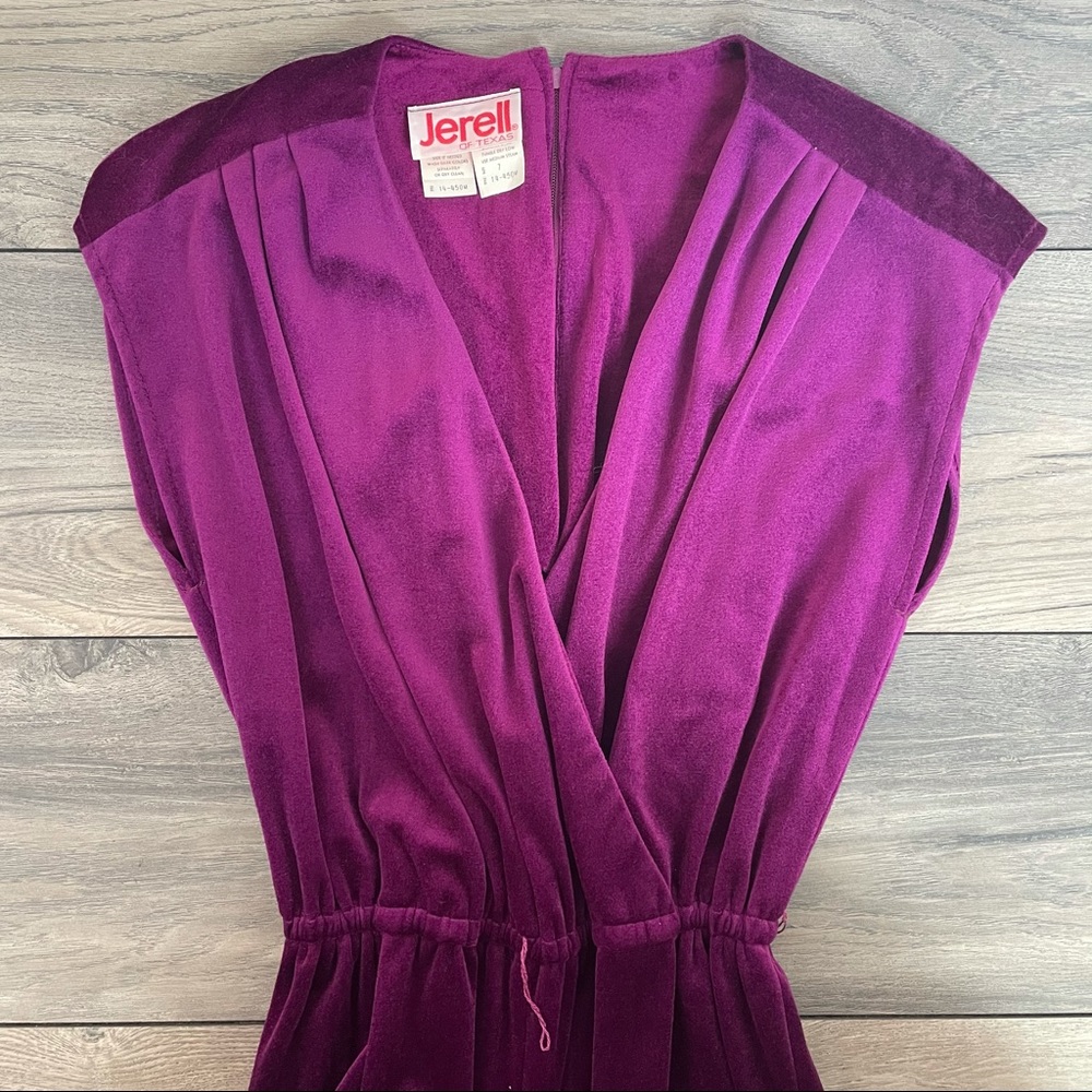 Vintage Velour Jumpsuit by Jerell of Texas SOLD - Picture 2 of 7